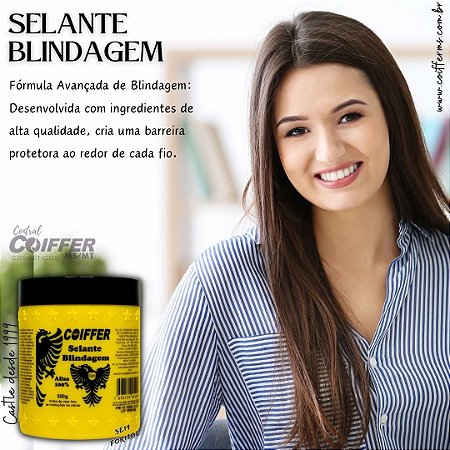 Cristalização Selante Blindagem dos Fios 500g. Coiffer sem formol Cód. 4094