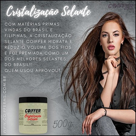 Cristalização selante coiffer 500g Com formol Cód. 1014