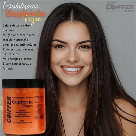 Cristalização Selante Euphoria 500g. Coiffer Cód. 0224