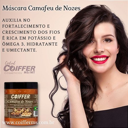 Máscara Camafeu de Nozes 500g. Coiffer Cód. 3048