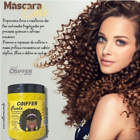 Máscara Curls 500g. Coiffer Cód. 2745