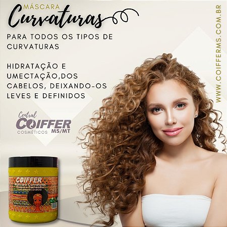 Máscaras Curvaturas Cresp/ Cacheado 500g. Coiffer Cód. 2822