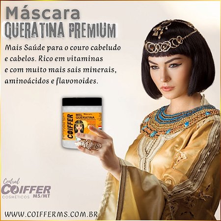 Máscara Queratina Premium 500g. Coiffer Cód. 3345