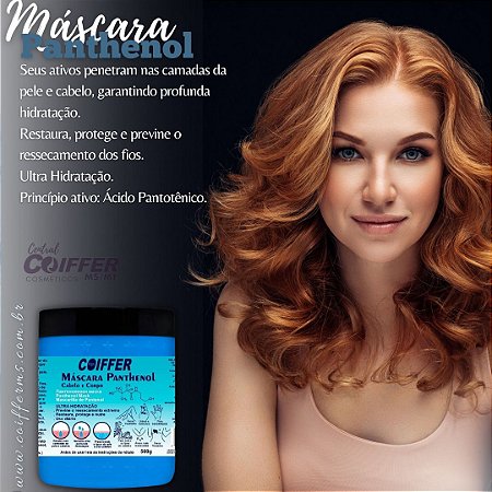 Máscara Panthenol 500 g. Coiffer Cód. 3609