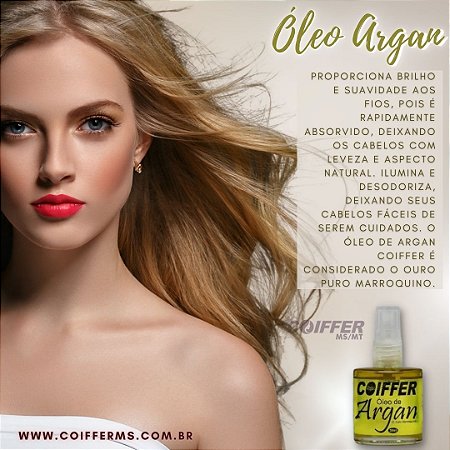 Óleo de Argan 30 ml. Coiffer Cód. 0478