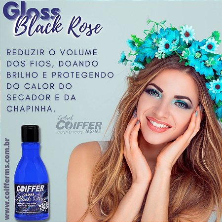 Gloss Black Rose 80ml Coiffer Cód. 1181