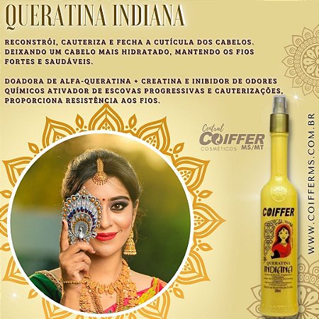 Queratina Liquida Indiana 300ml Coiffer Cód. 1187