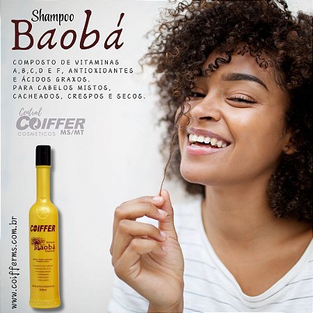 Shampoo de Baobá 300 ml. Coiffer Cód. 1957