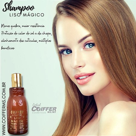 Shampoo Liso Mágico 250 ml. Coiffer Cód. 5020