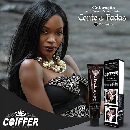 Coloração 2.0 Preto 60g. Coiffer Cód. 2405