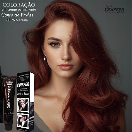 Coloração Conto de Fadas 66.26 Marsala Coiffer 60g Cód. 2381