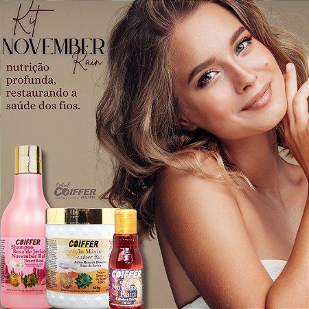 Kit November Rain c/ 3unid. Coiffer Cód. 6325
