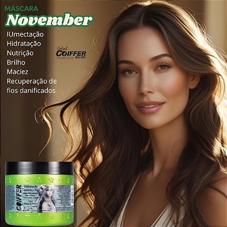 Máscara November Rain H. Máxima 350g. Coiffer Cód. 6323