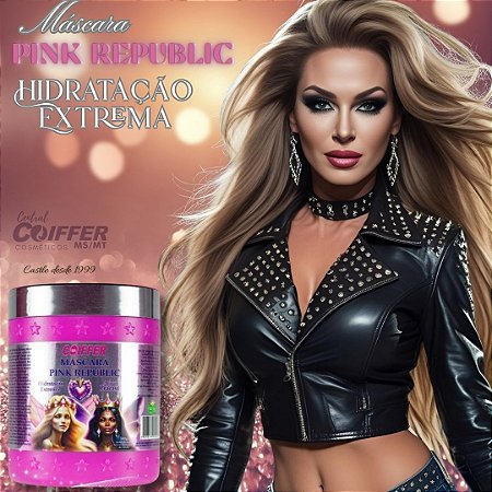 Máscara Pink Republic 500g. Coiffer Cód. 6371
