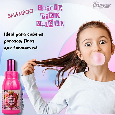 Shampoo Chicle Pink Chique 250 ml Coiffer Cód. 6336
