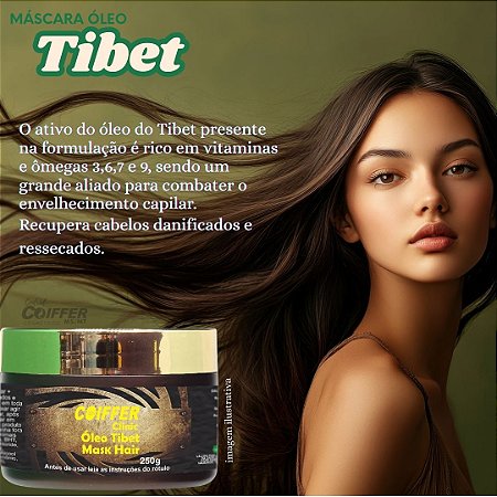 Mascara Oleo do Tibet 250g Coiffer Cód. 6405