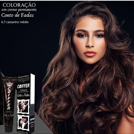 Coloração 6.7 Louro Escuro Marrom 60g. Coiffer Cód. 2414