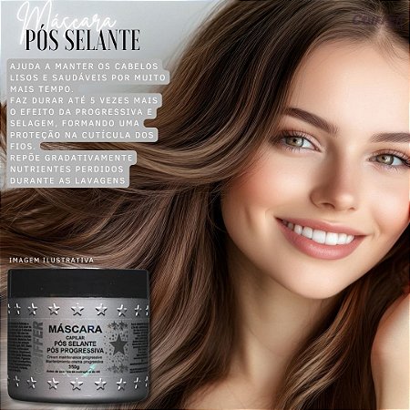 Máscr Pós Selante350g. Coiffer Cód. 2471