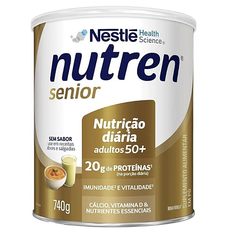 NUTREN SENIOR PO SEM SABOR 740G NESTLE