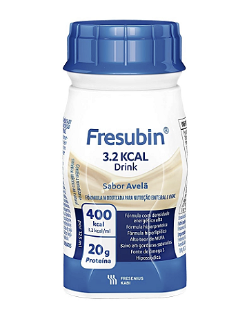 FRESUBIN 3.2 KCAL DRINK AVELÃ 125G FRESENIUS