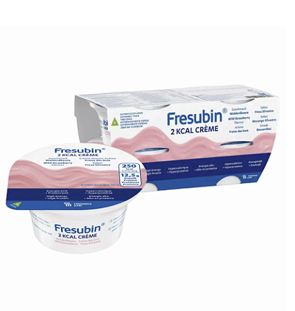 FRESUBIN 2 KCAL CREME FRIUTAS VERMELHAS 125G FRESENIUS - 4 UNIDADES