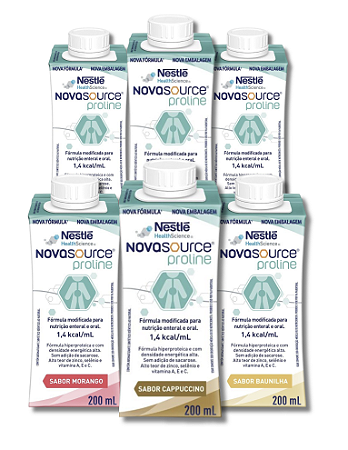 KIT 6 - NOVASOURCE PROLINE 200ML NESTLE (SABORES VARIADOS)