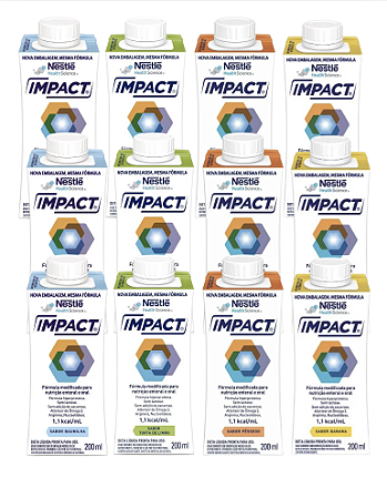KIT 12 - IMPACT 200ML NESTLE (SABORES VARIADOS)
