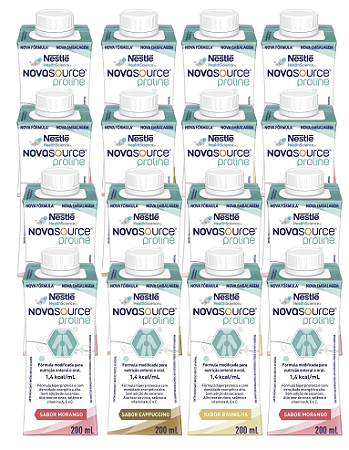 KIT 12 - NOVASOURCE PROLINE 200ML NESTLE (SABORES VARIADOS)