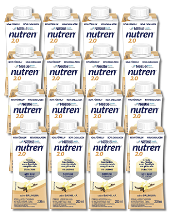 KIT 12 - NUTREN 2.0 BAUNILHA 200ML NESTLE