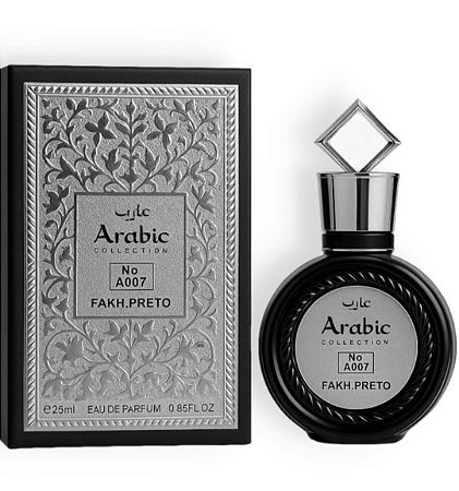 Perfume Árabe Masculino Fakhar Preto Arabic Collection A007 - 25ml