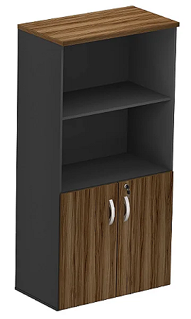 ARMÁRIO ALTO SEMI-ABERTO 2 PORTAS COM CHAVE 1,60X0,80X0,42M