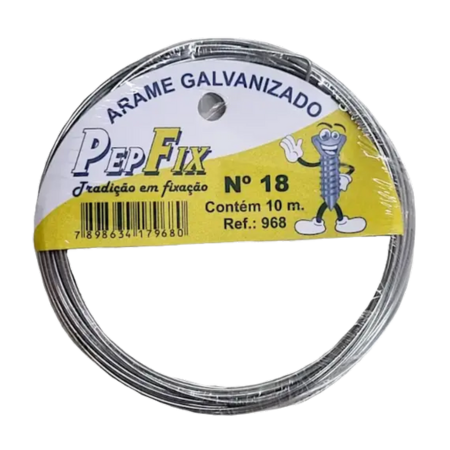 Arame galvanizado N°18 10 metros - PepFix