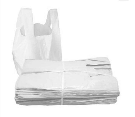 Sacola Plástica Milheiro 25x35 Branca Leitosa