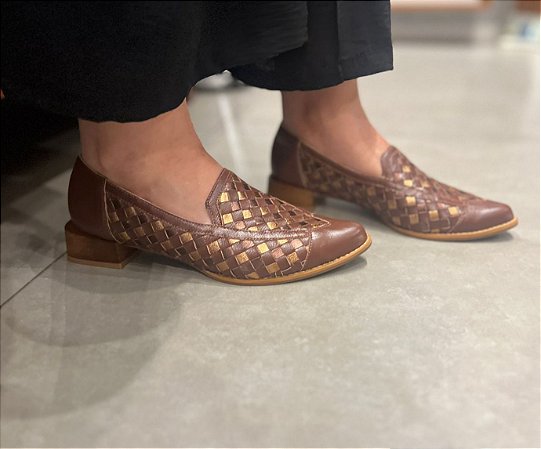 Sapato Mocassim Tresse