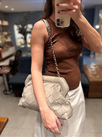 Bolsa Tresse Largo Cimento