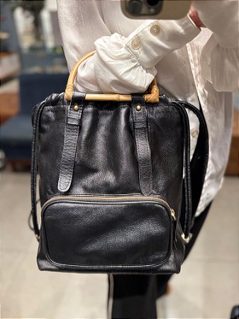 Bolsa Mochila Alça Bambu
