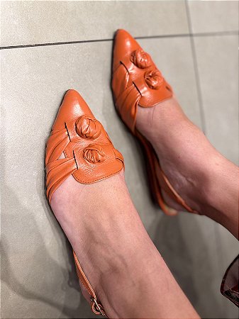 Sapatilha Slingback com Nós