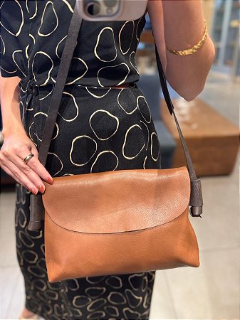 Bolsa Pelica Tampa Caramelo