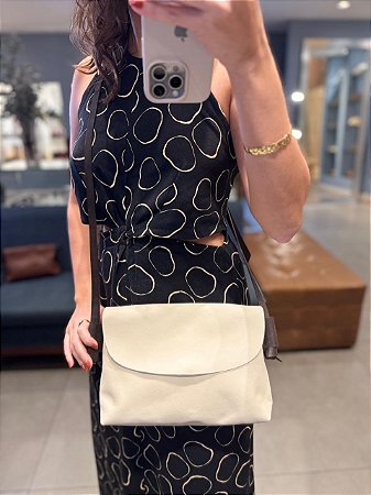 Bolsa Pelica Tampa Off White