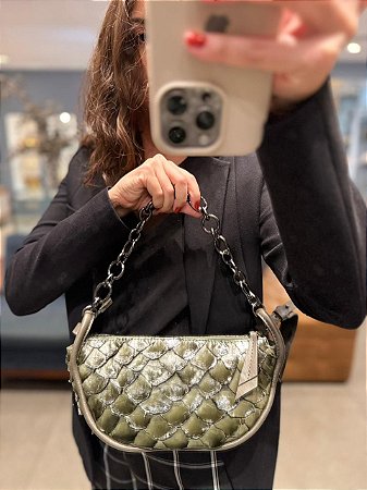 Bolsa Meia Lua Pirarucu Militar