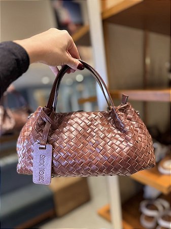 Bolsa Tressê Bowling Conhaque
