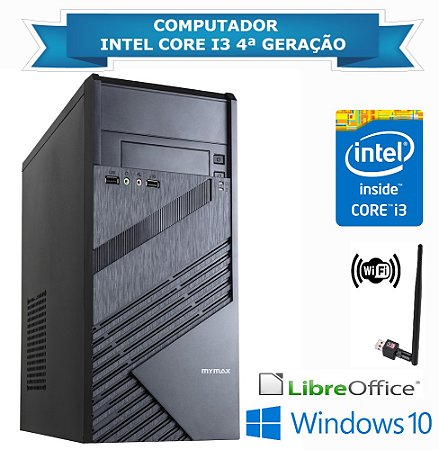 Computador CPU PC Intel Core i3 4ª Geração - Memória 8 GB
