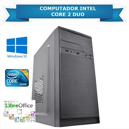 Computador CPU PC Intel Core 2 Duo - Memória 4 GB