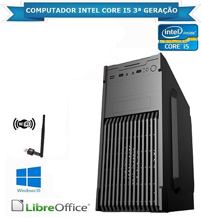 Computador CPU PC Intel Core i5 3ª Geração - Memória 8 GB