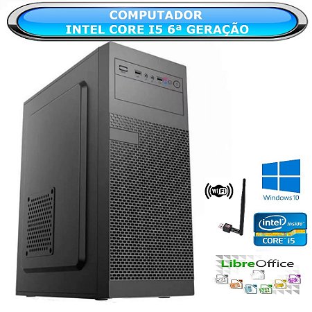 Computador CPU PC Intel Core i5 6ª Geração - Memória 8 GB