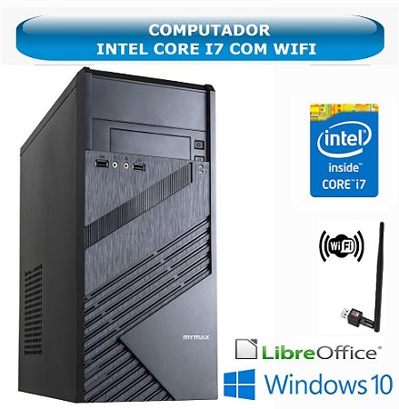 Computador CPU PC Intel Core i7 4ª Geração - Memória 8 GB