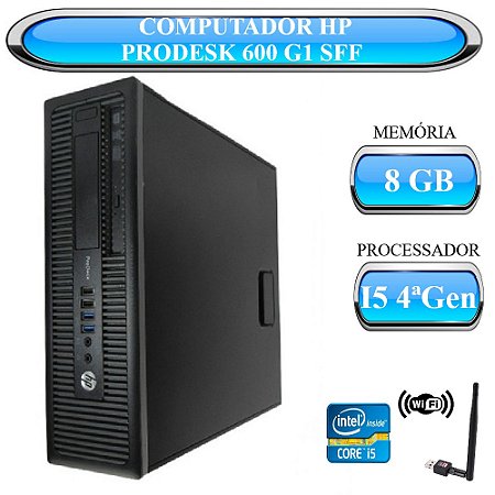 Computador HP i5 4ª Geração 8GB Memória