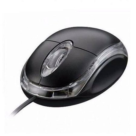 Mouse Com Fio Otico Cor Preto