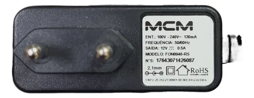 Fonte MCM FON0948-RS 12v 0,5A