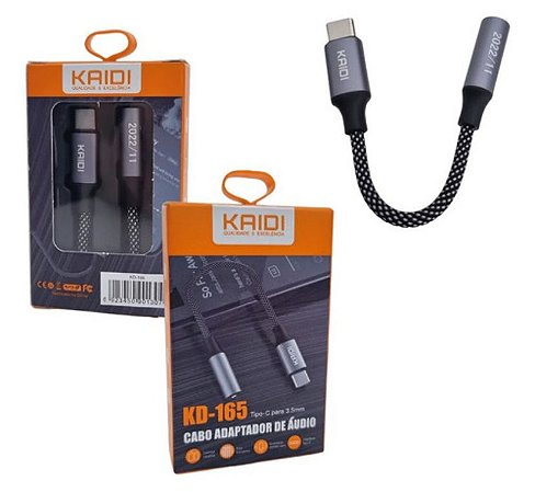 Adaptador Kaidi Type-c - P2 KD-165